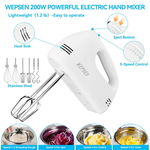WEPSEN measuring spoons with precise US measurements for accurate baking