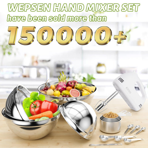 WEPSEN nesting bowls set for space saving prep and organized countertops