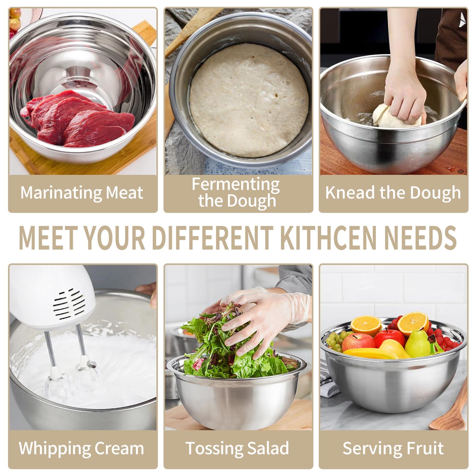 Nestable WEPSEN bowls save cabinet space in daily use