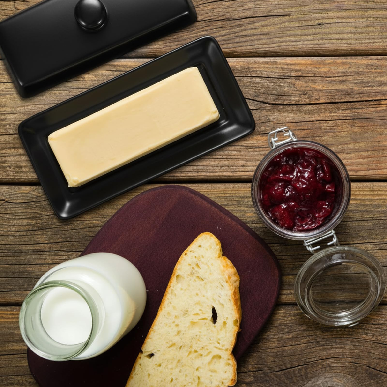 WERTIOO butter dish displayed on a countertop for everyday use