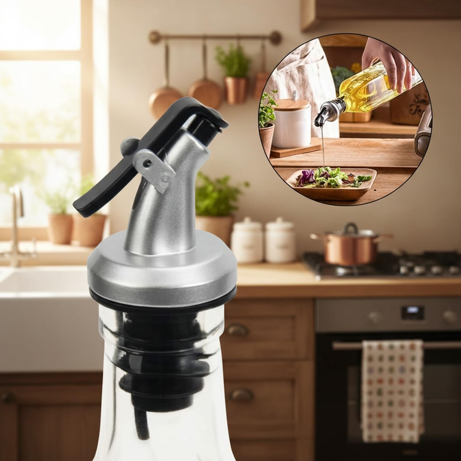 WERTIOO non-drip spout close-up preventing spills