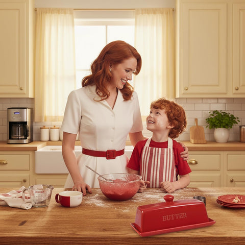 WERTIOO smooth glazed ceramic surface cleans quickly and resists stains.