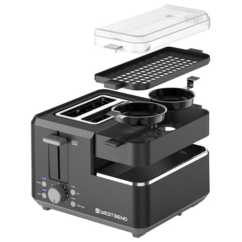 West Bend breakfast station compact-design fits countertops and small kitchens.