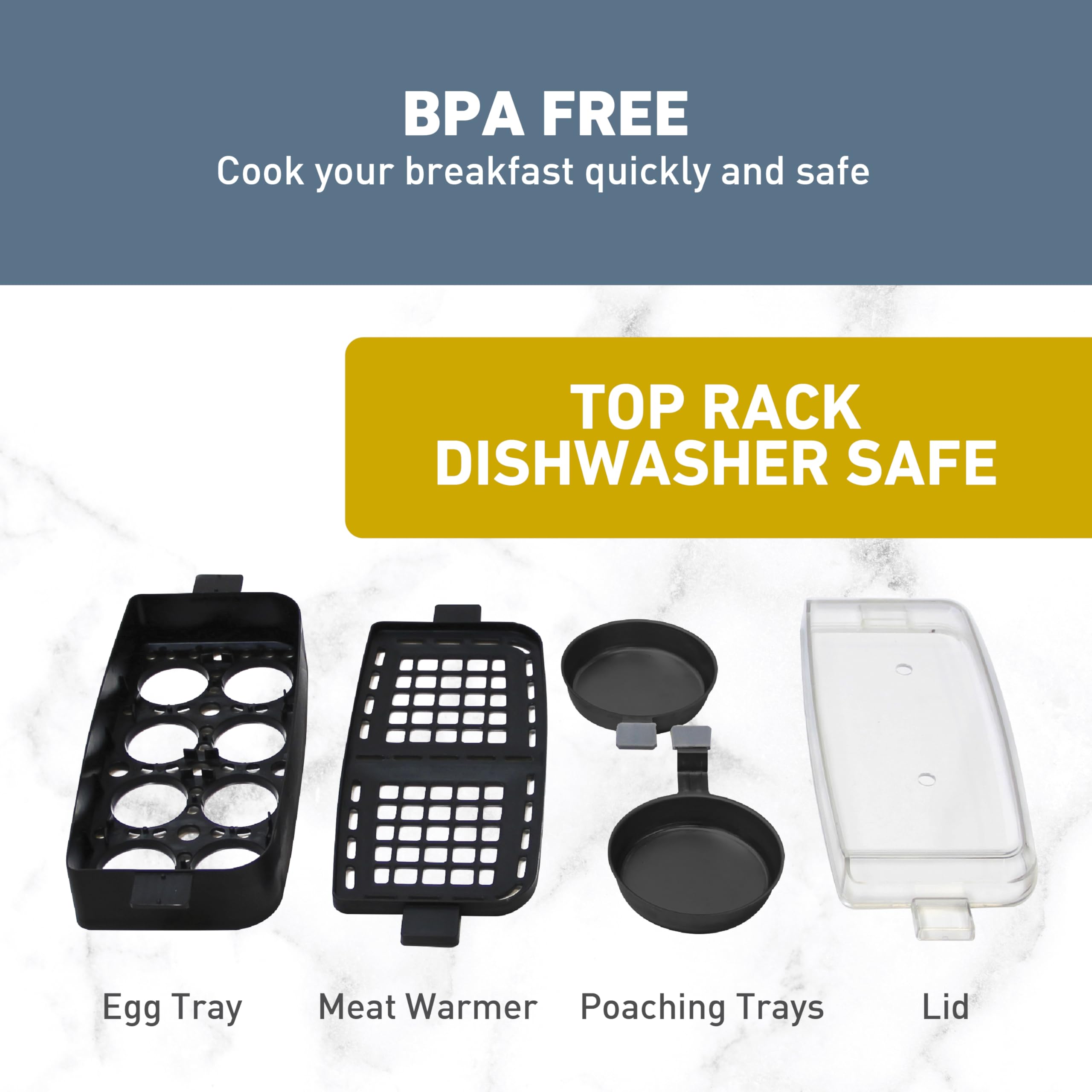 West Bend breakfast station high-toast-lift simplifies removing small breads.