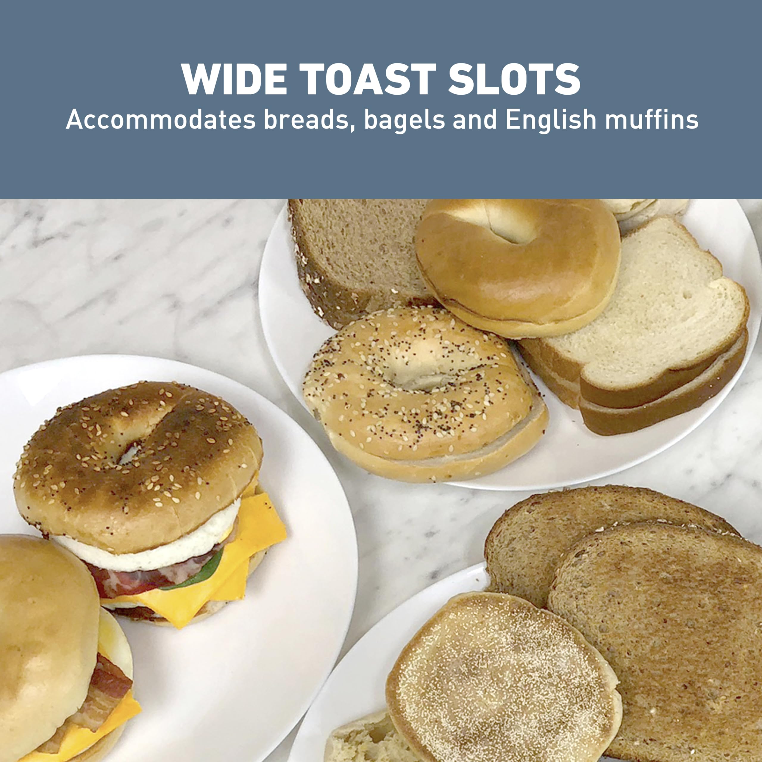 West Bend breakfast station meat-warming-tray keeps precooked meats warm for sandwiches.
