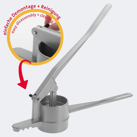 Dishwasher-safe parts on Westmark spaetzle maker simplify cleaning