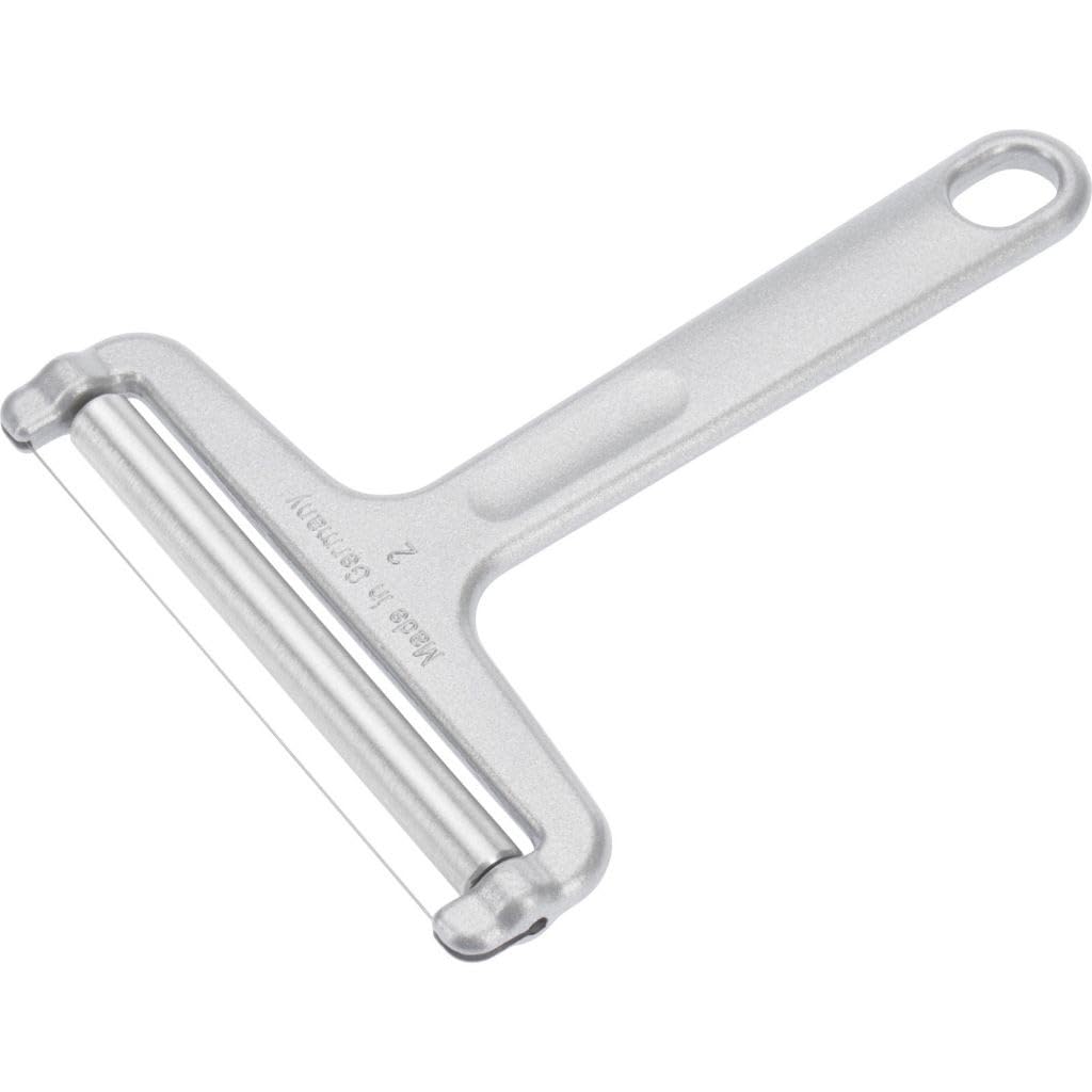 Westmark cheese slicer full view in grey, ideal for precise slices.