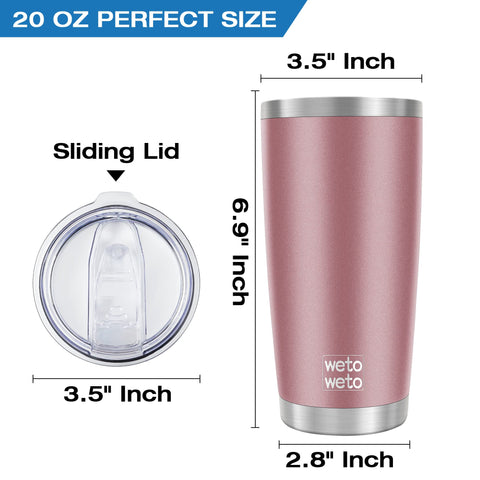 Wetoweto BPA-free stainless interior ensures safe, clean-tasting drinks on the go.