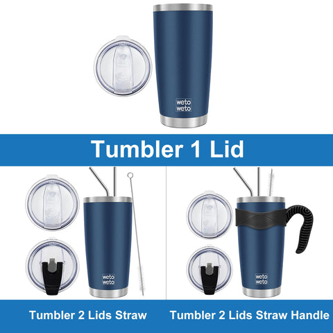Wetoweto double-wall vacuum insulated keeps beverages hot or cold longer.