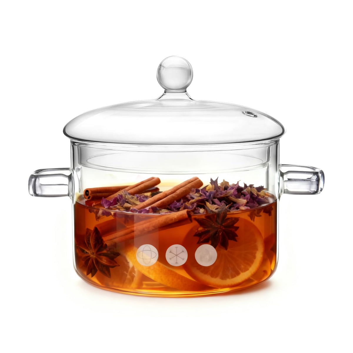 WETPYAKS Glass Pot lid view shows clear monitoring of simmering