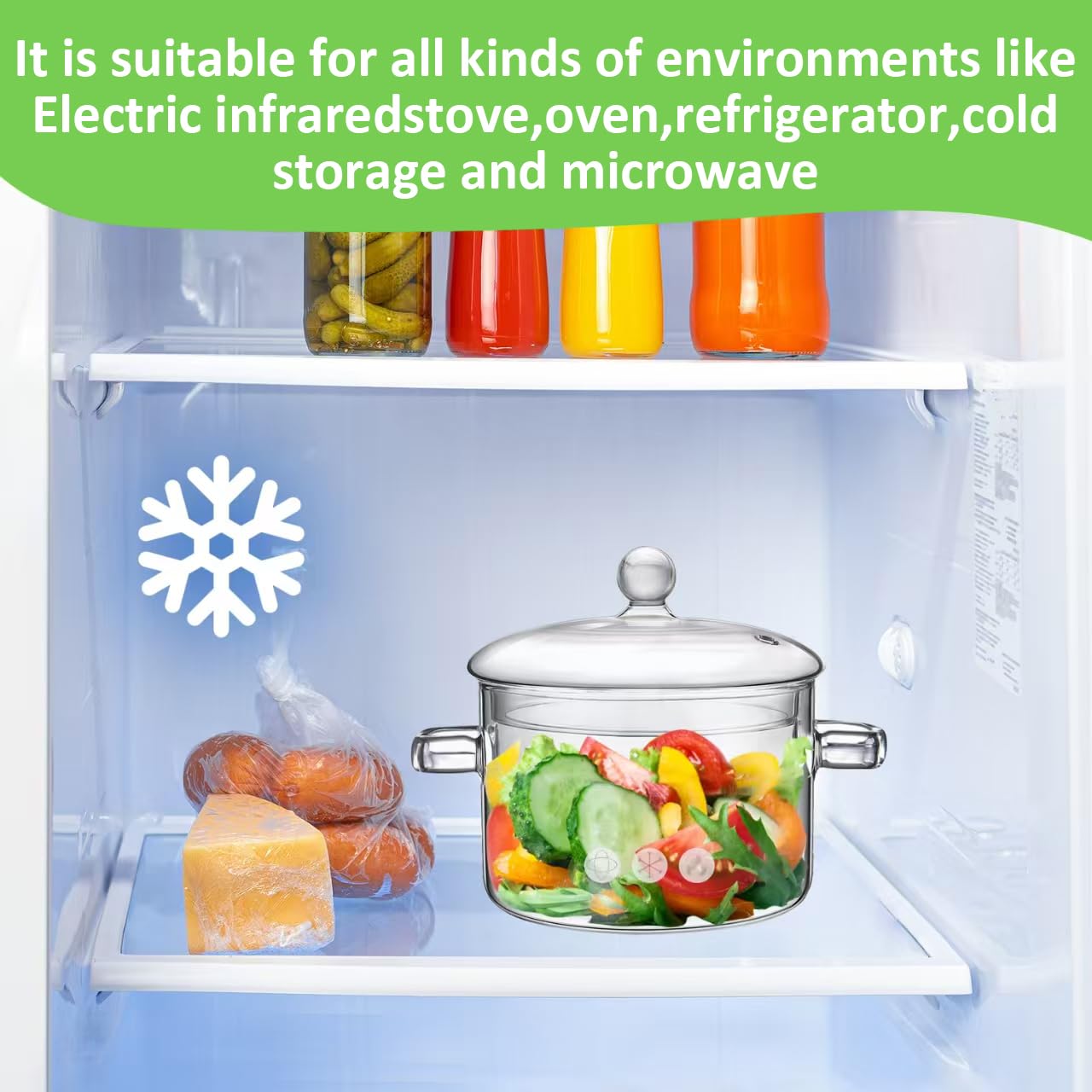 WETPYAKS glass pot ideal for soups, milk, tea, and reheating.