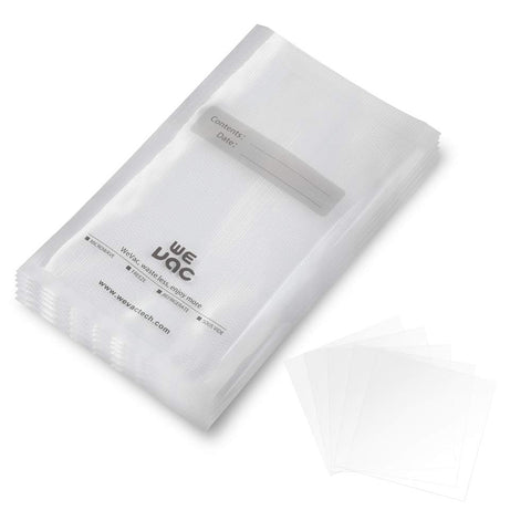 Wevac 6x10 pint bags with embossed channels for stronger seal and fresher storage