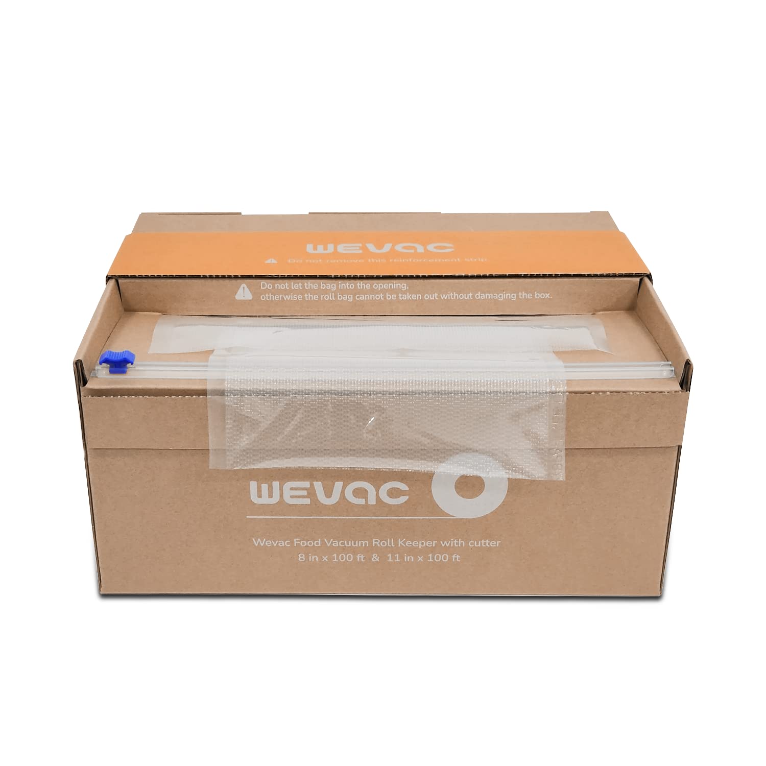 Wevac BPA-free label highlights safe, non-toxic food storage.