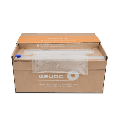Wevac BPA-free label highlights safe, non-toxic food storage.