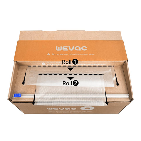 Wevac roll works with popular vacuum sealers for versatile kitchen use.