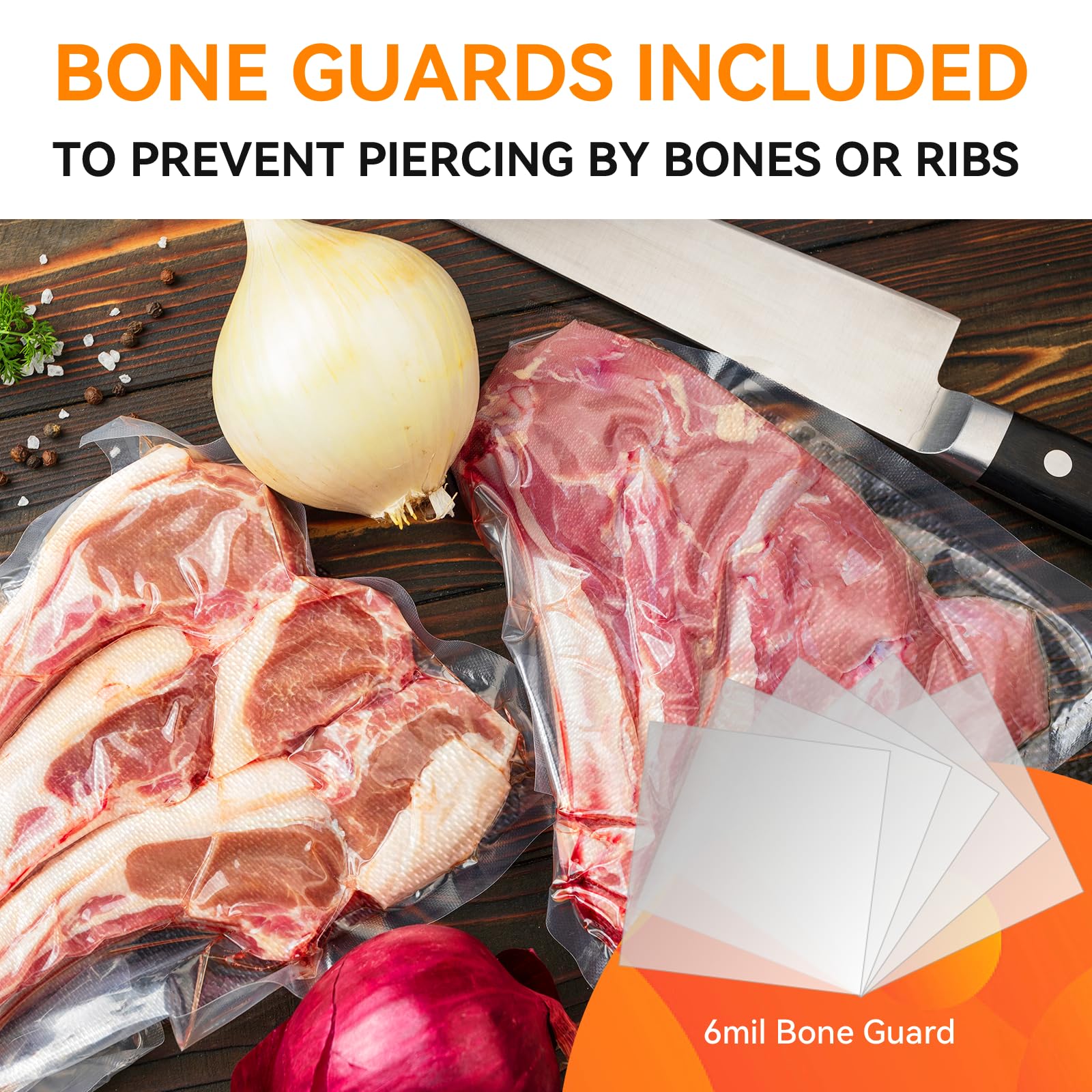 Wevac freezer-safe storage bags minimize freezer burn and dehydration.