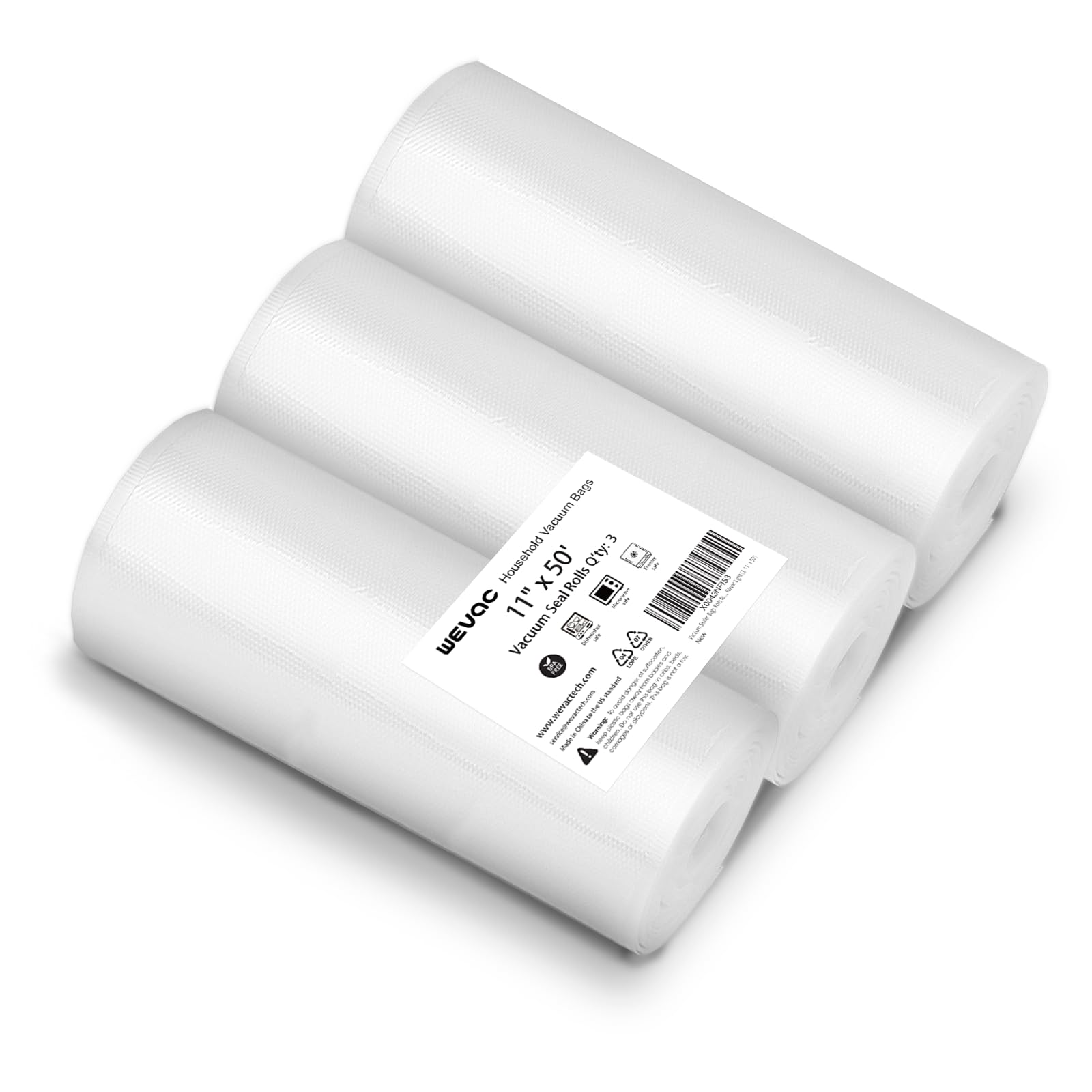 Wevac Lite 11x50 vacuum sealer rolls package for lasting freshness.
