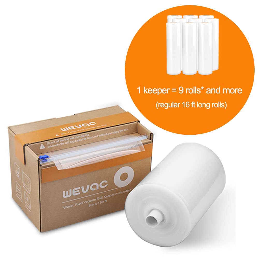 Wevac meal prep and freezer storage roll keeps meals organized and ready to seal.