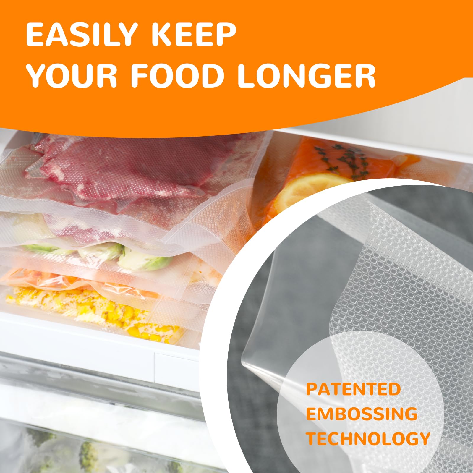 Wevac meal prep storage solution helps keep portions organized.