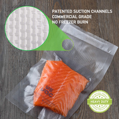 Wevac pint bags 6x10 compatible with Food Saver for reliable vacuum storage