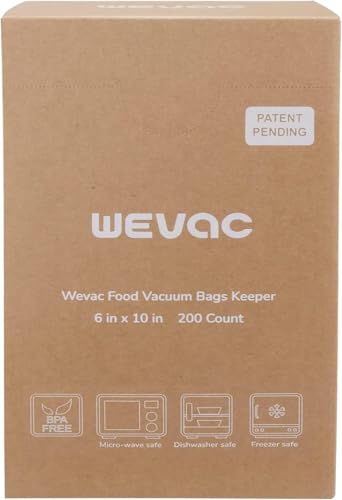 Wevac precut pint bags inside a box ready to use