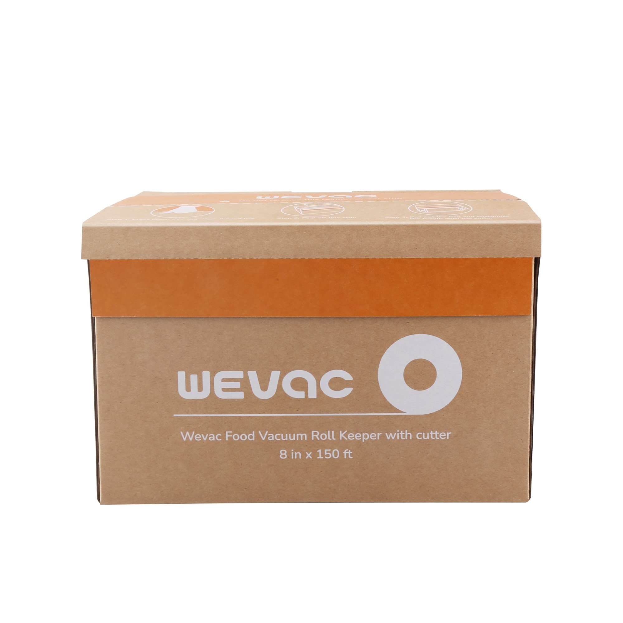 Wevac tidy storage keeps the roll clean in the kitchen.