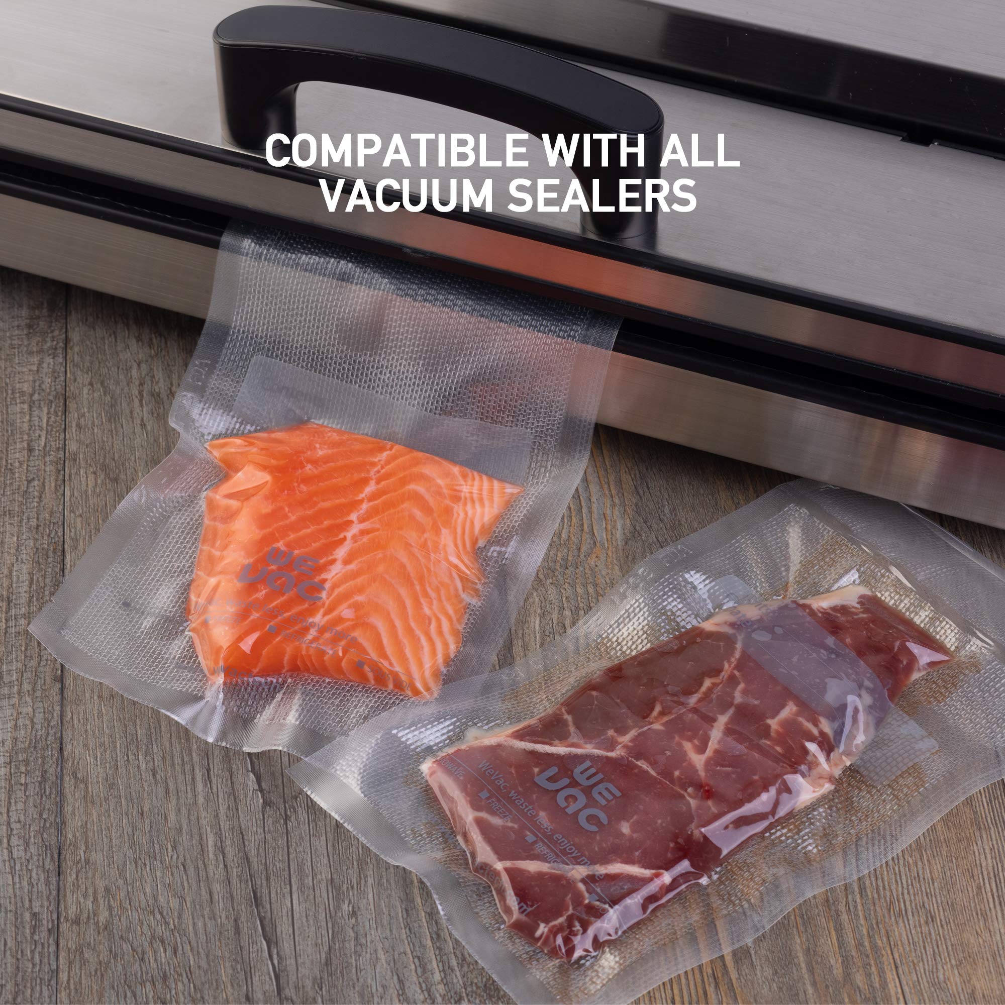 Wevac vacuum-sealer bags 100-pack ideal for bulk meal prep