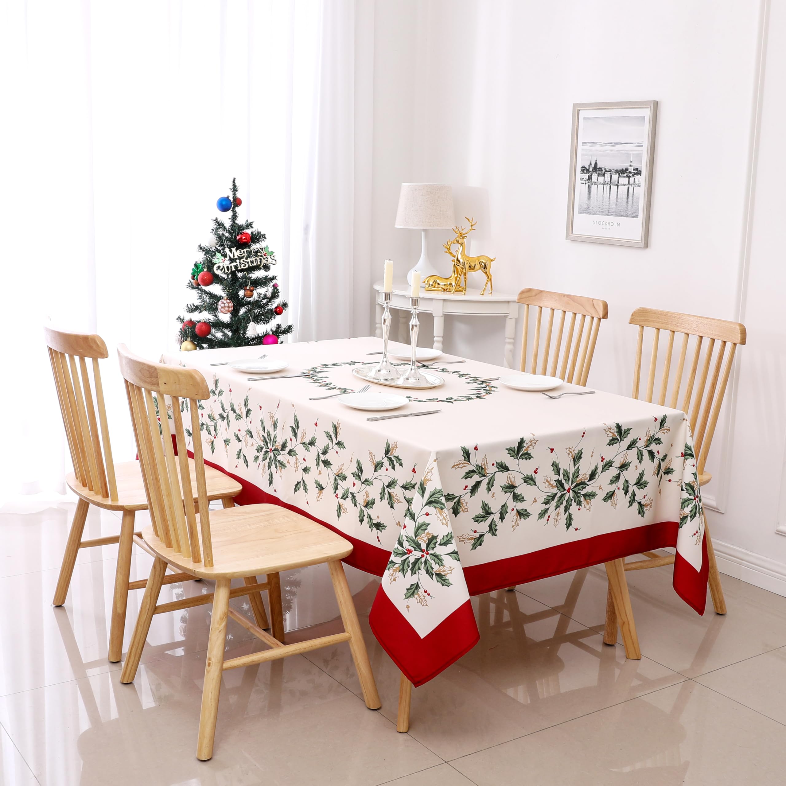 Wewoch indoor dining setup highlights versatile use for Christmas décor.