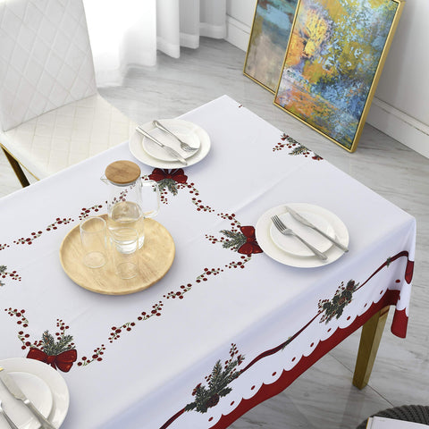 Wewoch machine-washable tablecloth makes cleanup easier after meals.
