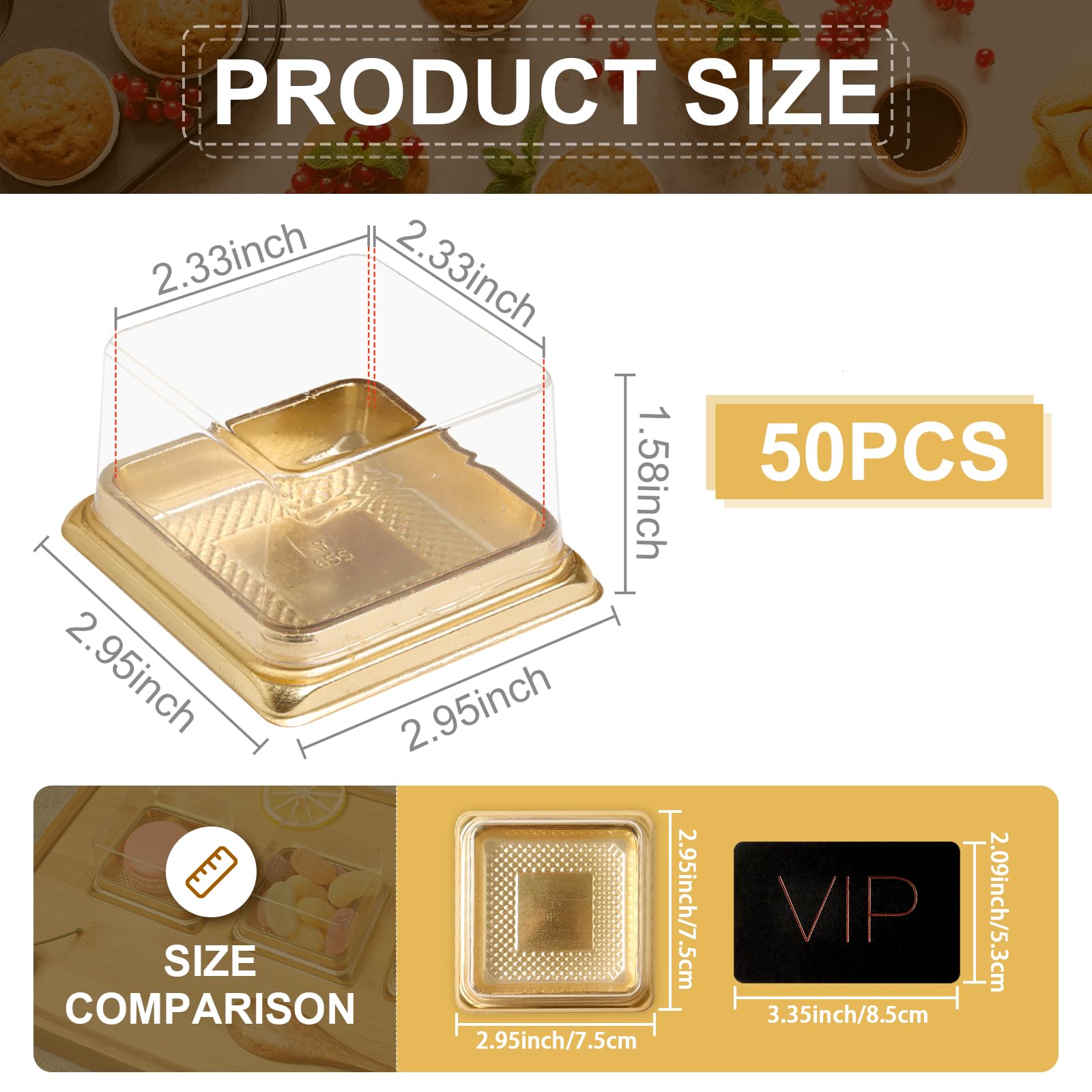 Wexpw mooncake box lid, transparent, showcases desserts while protecting freshness.