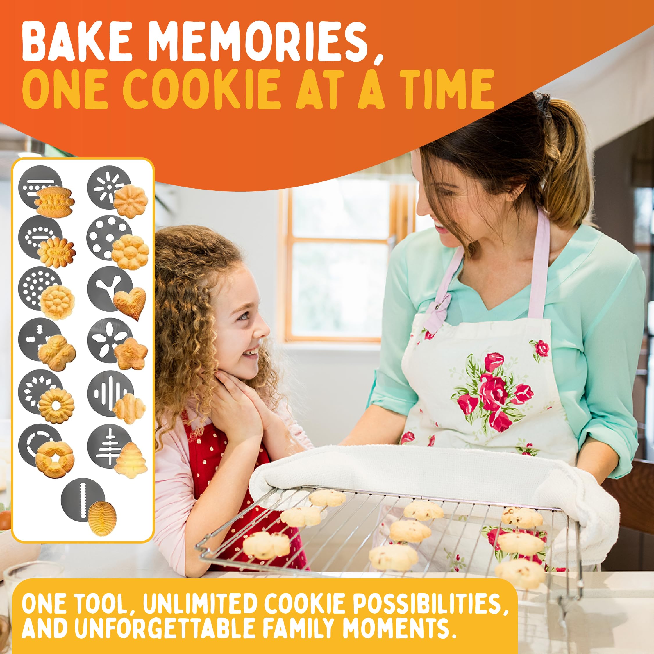 WEYDEA churro disks set with 16 designs for fun shapes.