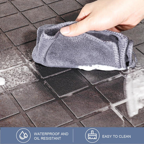 WEZVIX mat features beveled edge and textured bottom for safe, stable use.