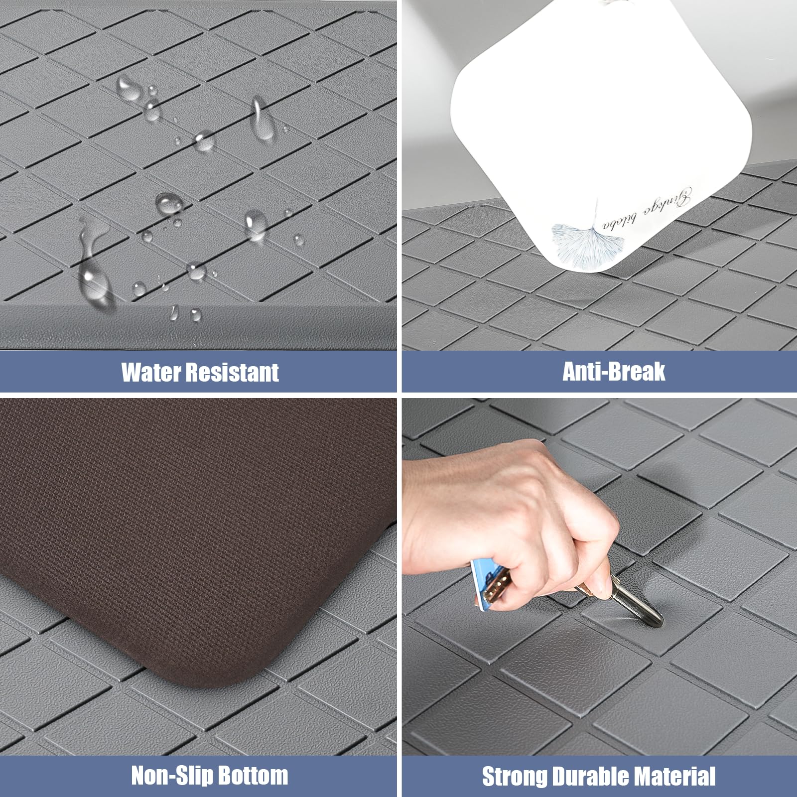 WEZVIX 17-3x47 inch mat covers larger prep zones for prolonged tasks.