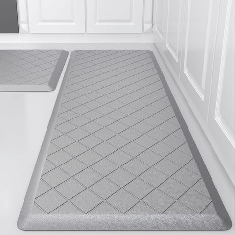 WEZVIX Cushioned Kitchen Mat 2-Pack provides overall comfort for long standing tasks.