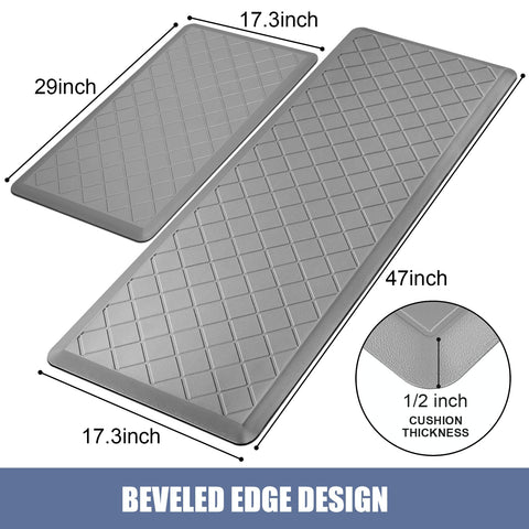 WEZVIX mat with non-slip beveled edge helps keep it steady during use.