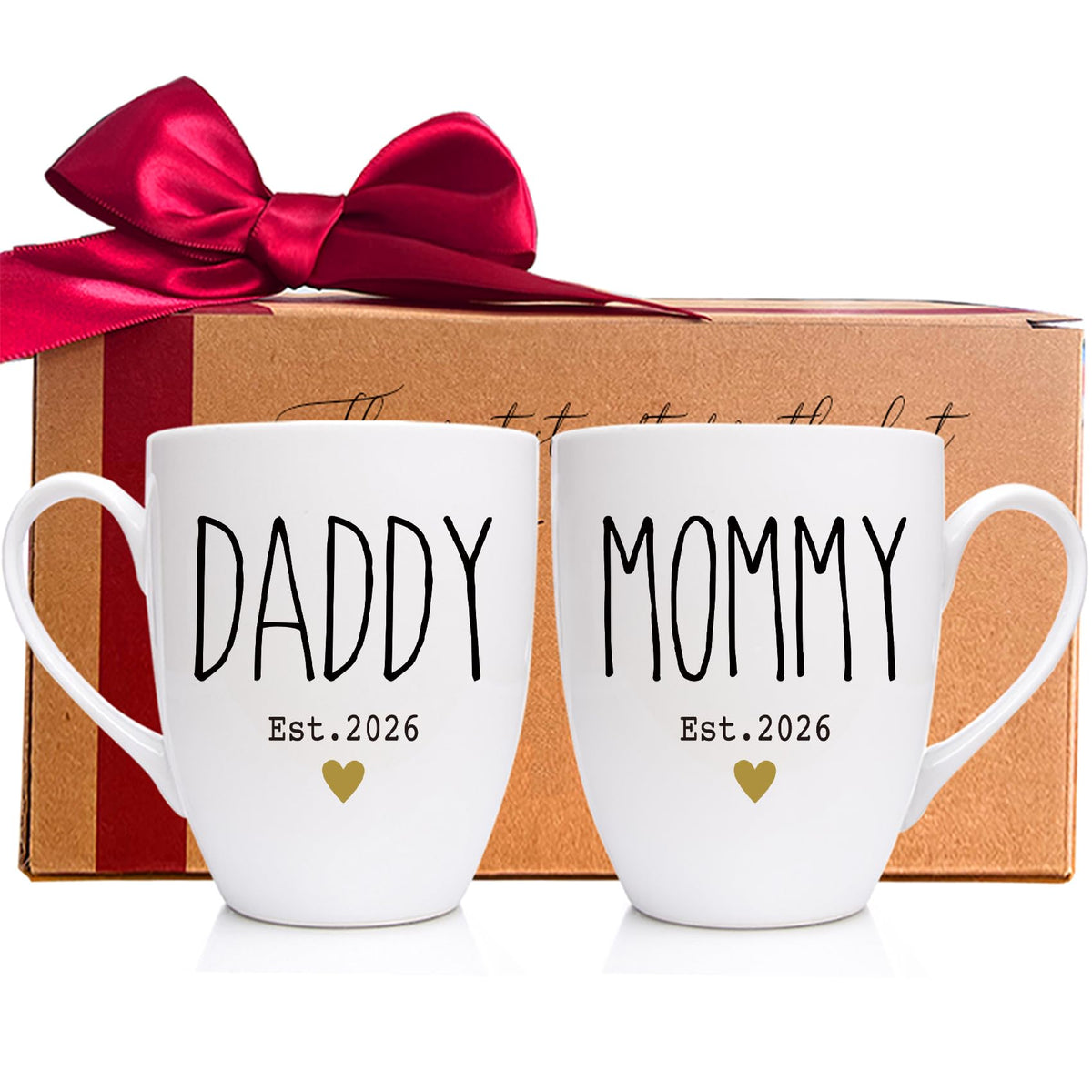 WFFW Mom and Dad mug in gift box, ideal for gifting occasions.
