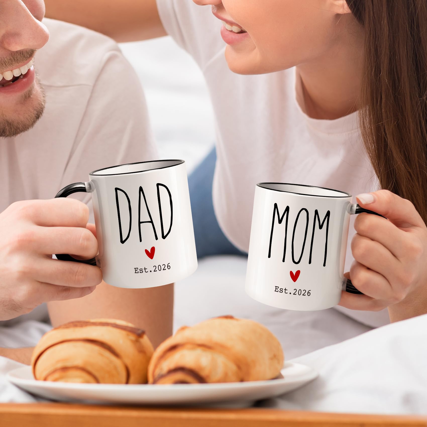 WFFW Mom and Dad mugs with a comfort‑contour handle for easy gripping
