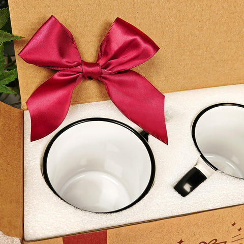 WFFW Mom and Dad mugs with a weighted base for stability on a desk