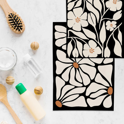 WFSM botanical decorative kitchen towels, stylish and functional decor
