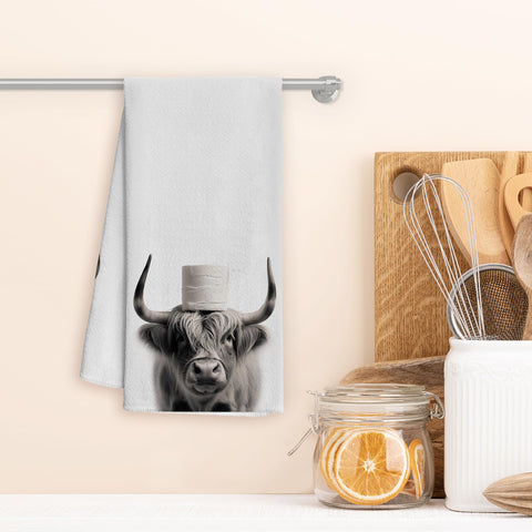 WFSM cow 16x24 inch towel provides ample coverage for hands and surfaces