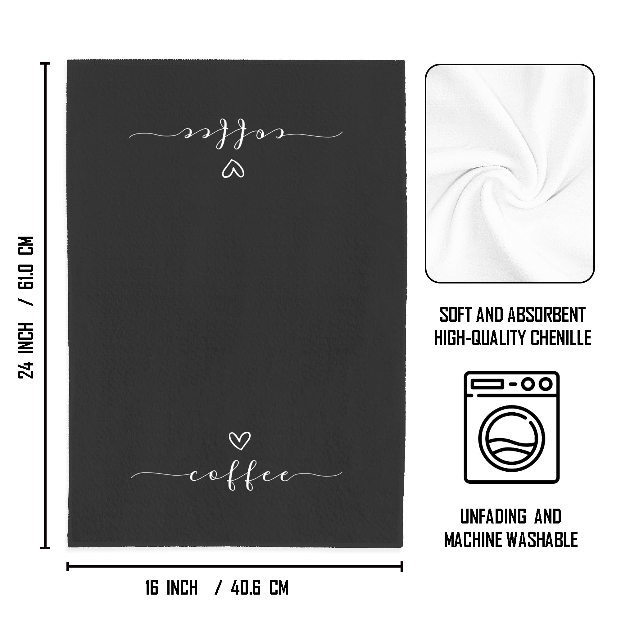 WFSM stylish-design kitchen towels elevate decor while handling spills and drying dishes