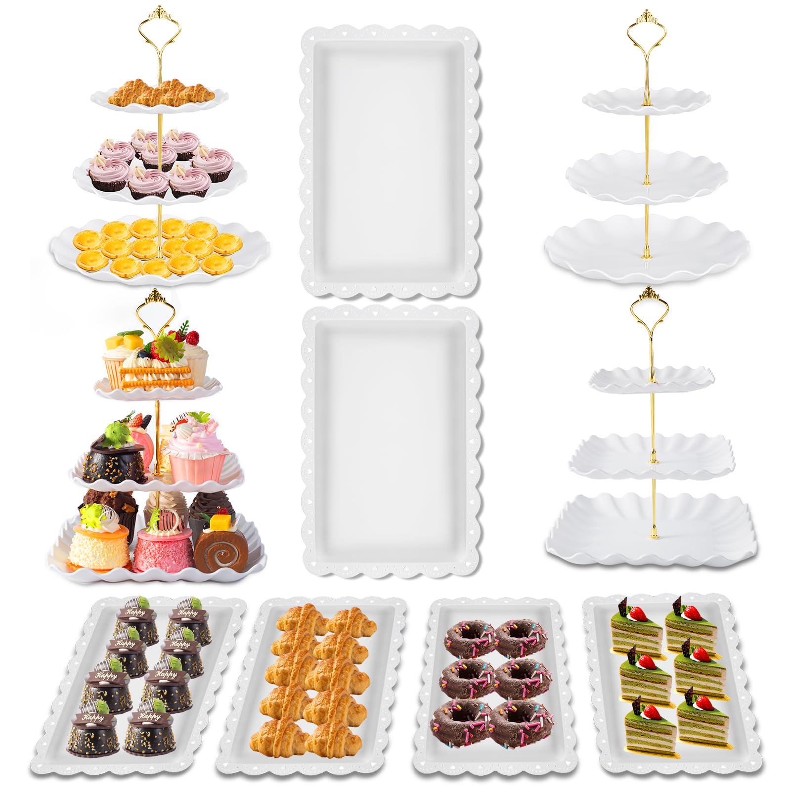Wgbon dessert table stand assembly for quick setup at events.