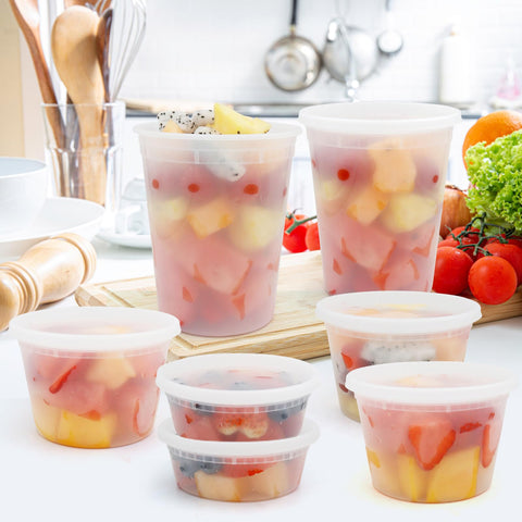 WGCC 16oz deli container with seal-tight lid ideal for meal prep leftovers