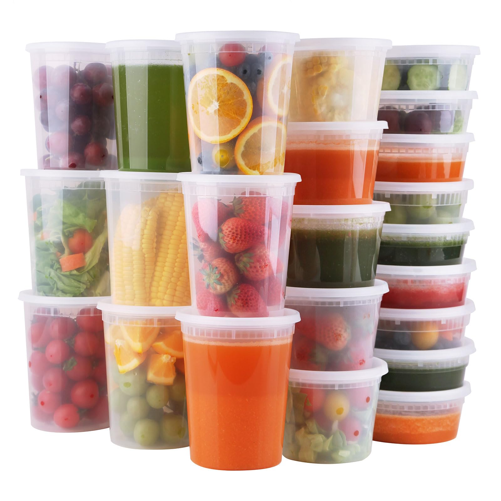 WGCC Deli 8oz container with seal-tight lid for fresh meals on the go