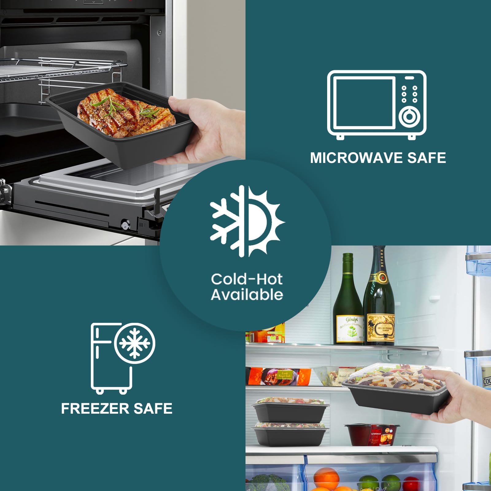 WGCC microwave-safe containers simplify reheating and cleaning for busy days.