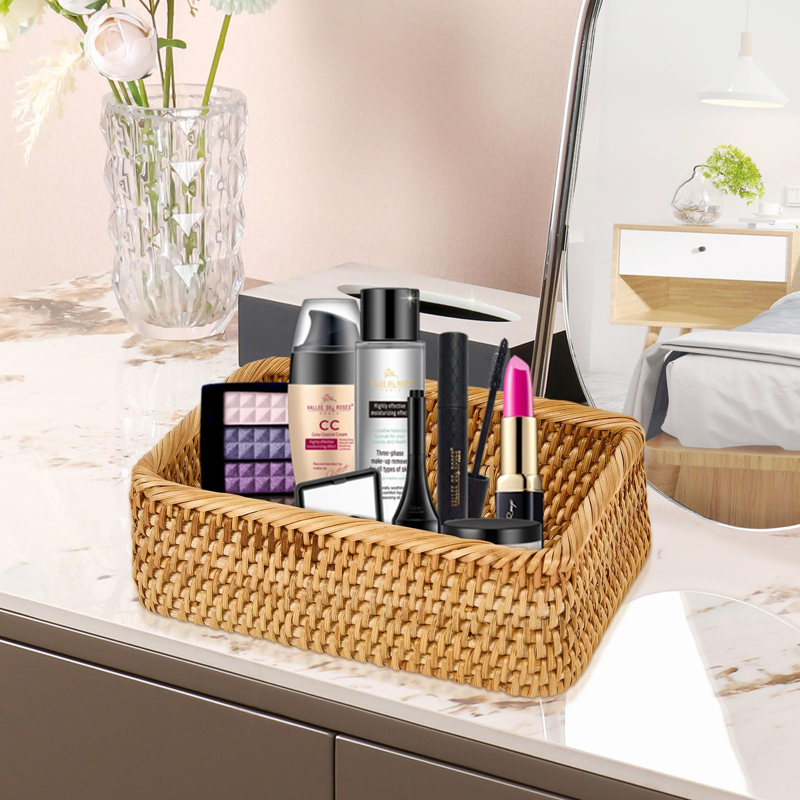Whalehub bedroom storage baskets for accessories and small items.