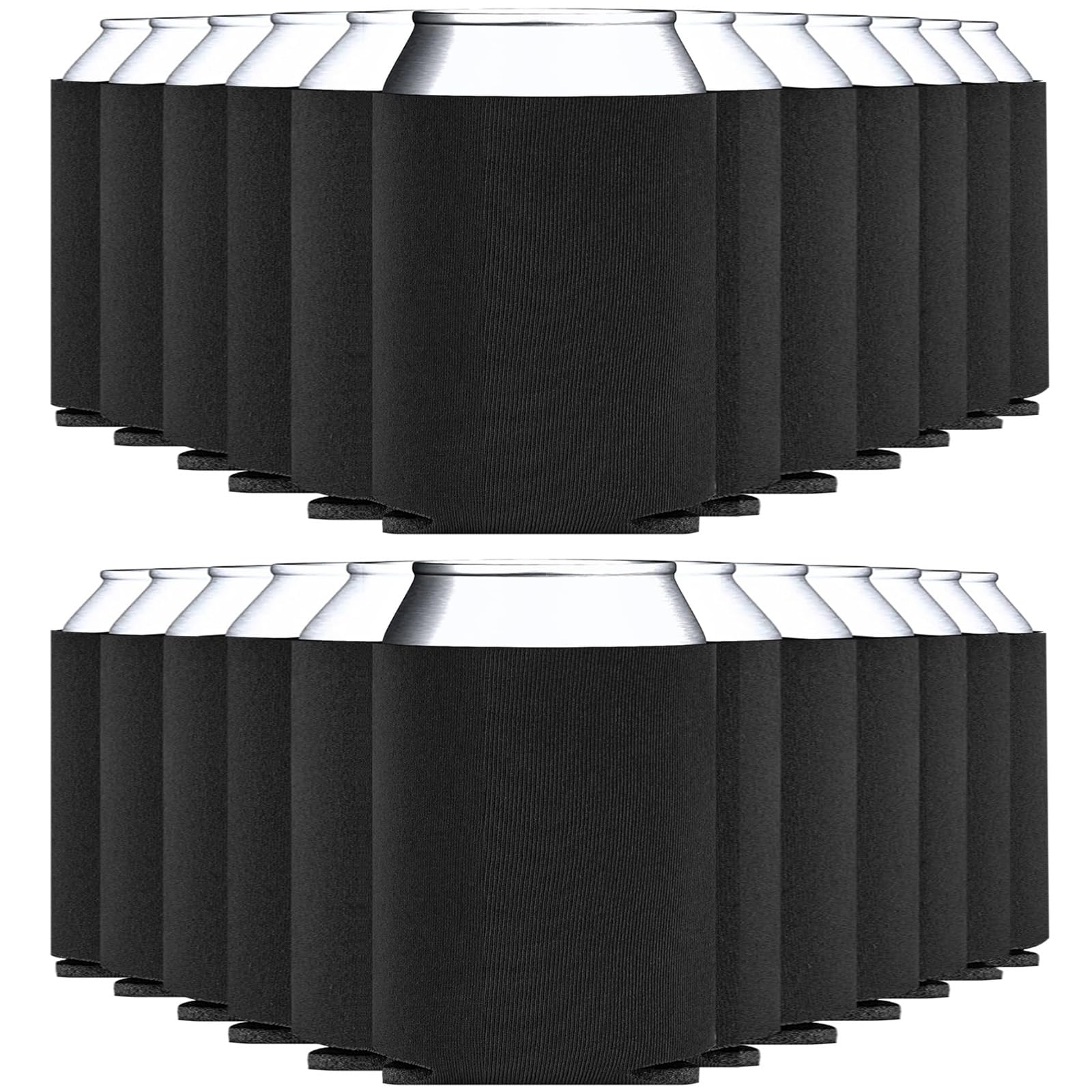 WhaleSiper blank sleeve in black for 12oz cans, ideal for DIY customization.