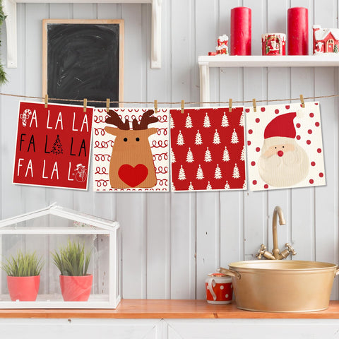 Whaline reusable dishcloth for scrubbing pots without scratching surfaces