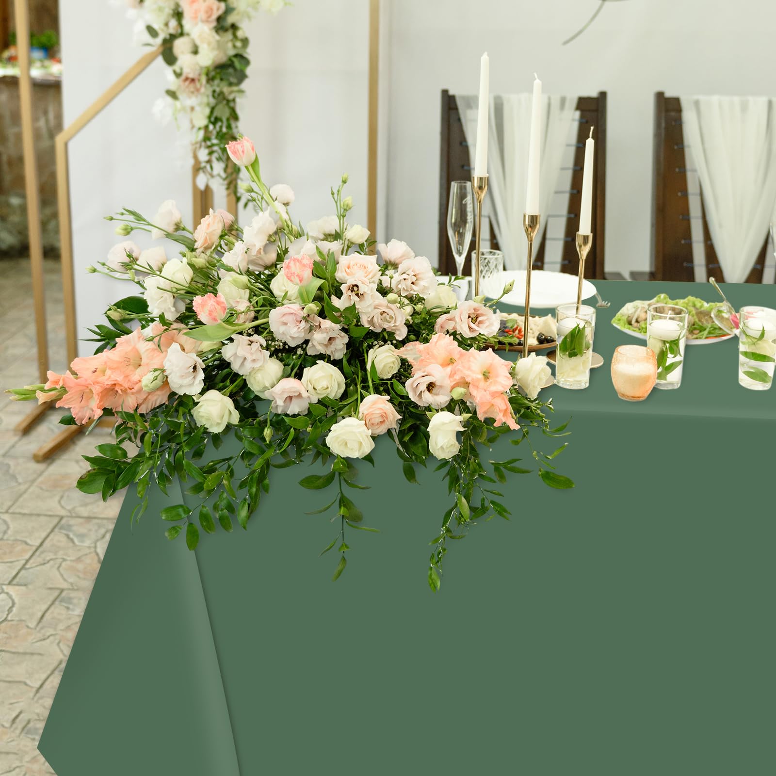 Whaline woodland tablecloth suitable for indoor and outdoor parties.