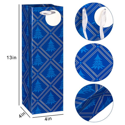 Whaline Christmas tree design wine bag with elegant holiday flair.